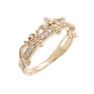 K18PG ダイヤモンド リング 0.12CT