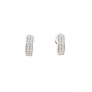 K18WG ダイヤモンド イヤリング 0.25CT