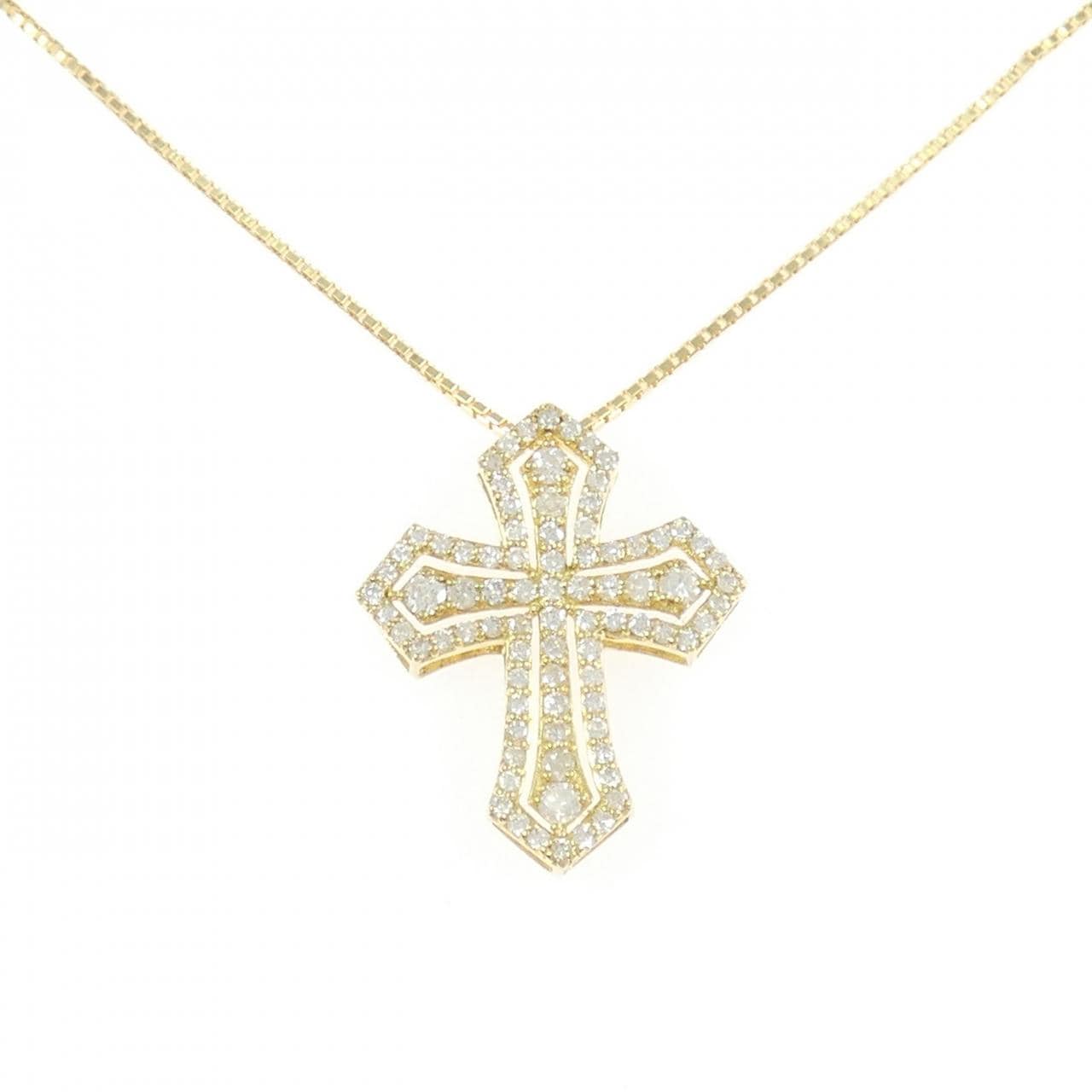 K18YG ダイヤモンド ネックレス 0.74CT