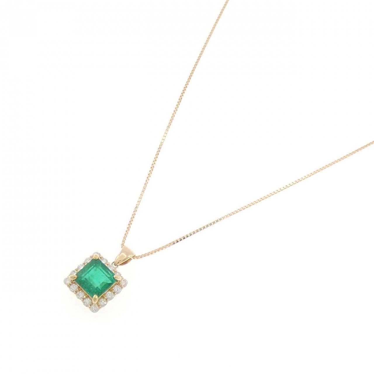 【リメイク】K18YG エメラルド ネックレス 1.947CT コロンビア産