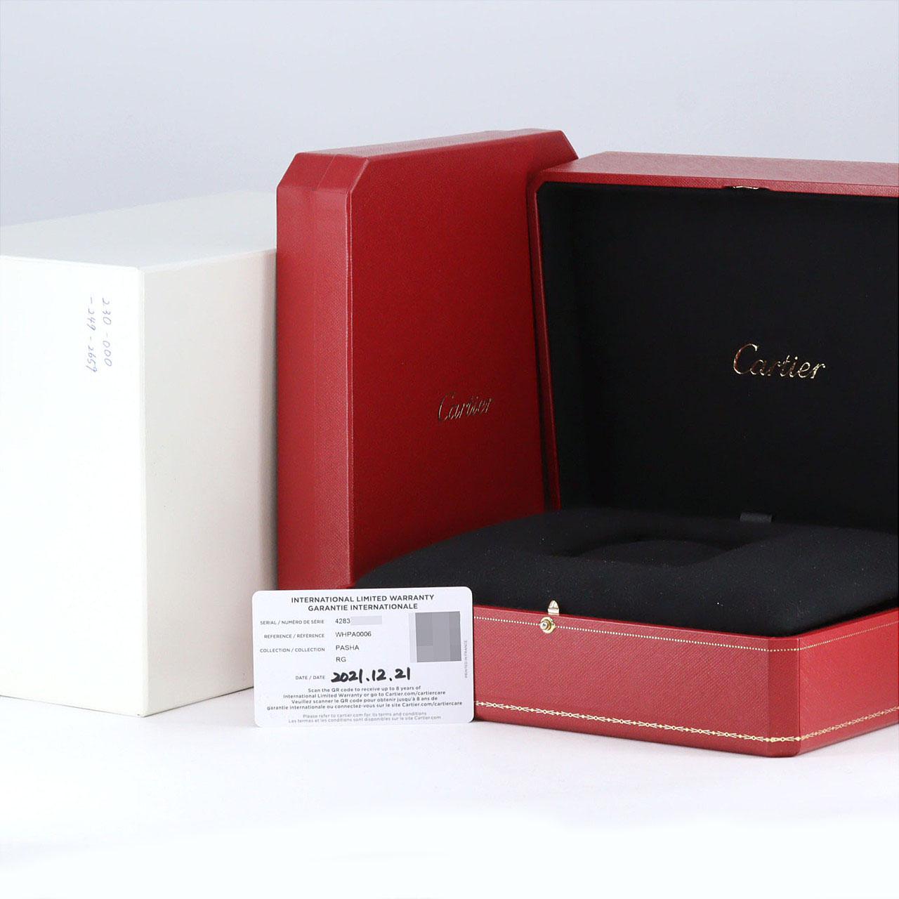 カルティエ パシャ･ドゥ･カルティエ トゥールビヨン PG WHPA0006 PG･RG 手巻