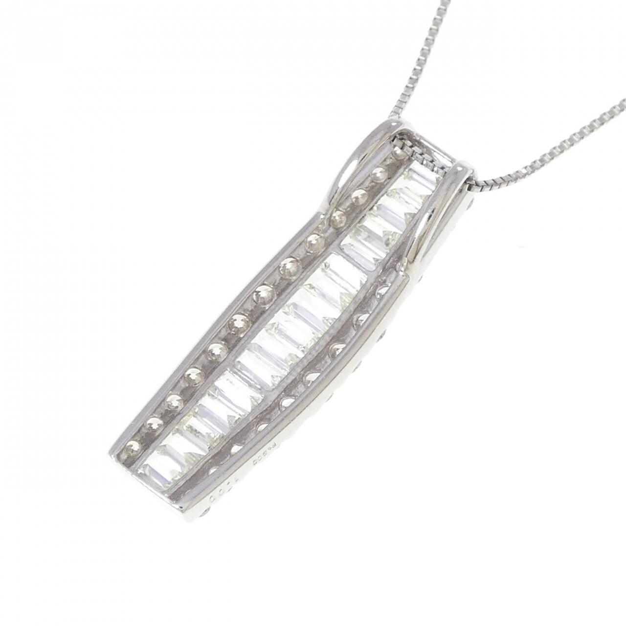 PT900/PT850 ダイヤモンド ネックレス 1.00CT