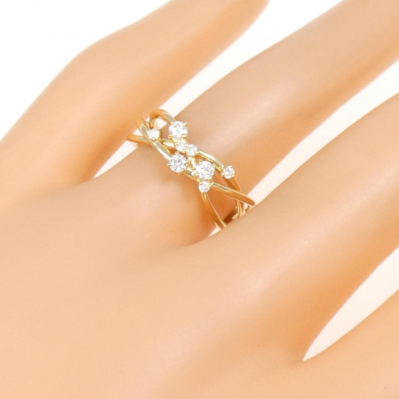 K18YG ダイヤモンド リング 0.20CT