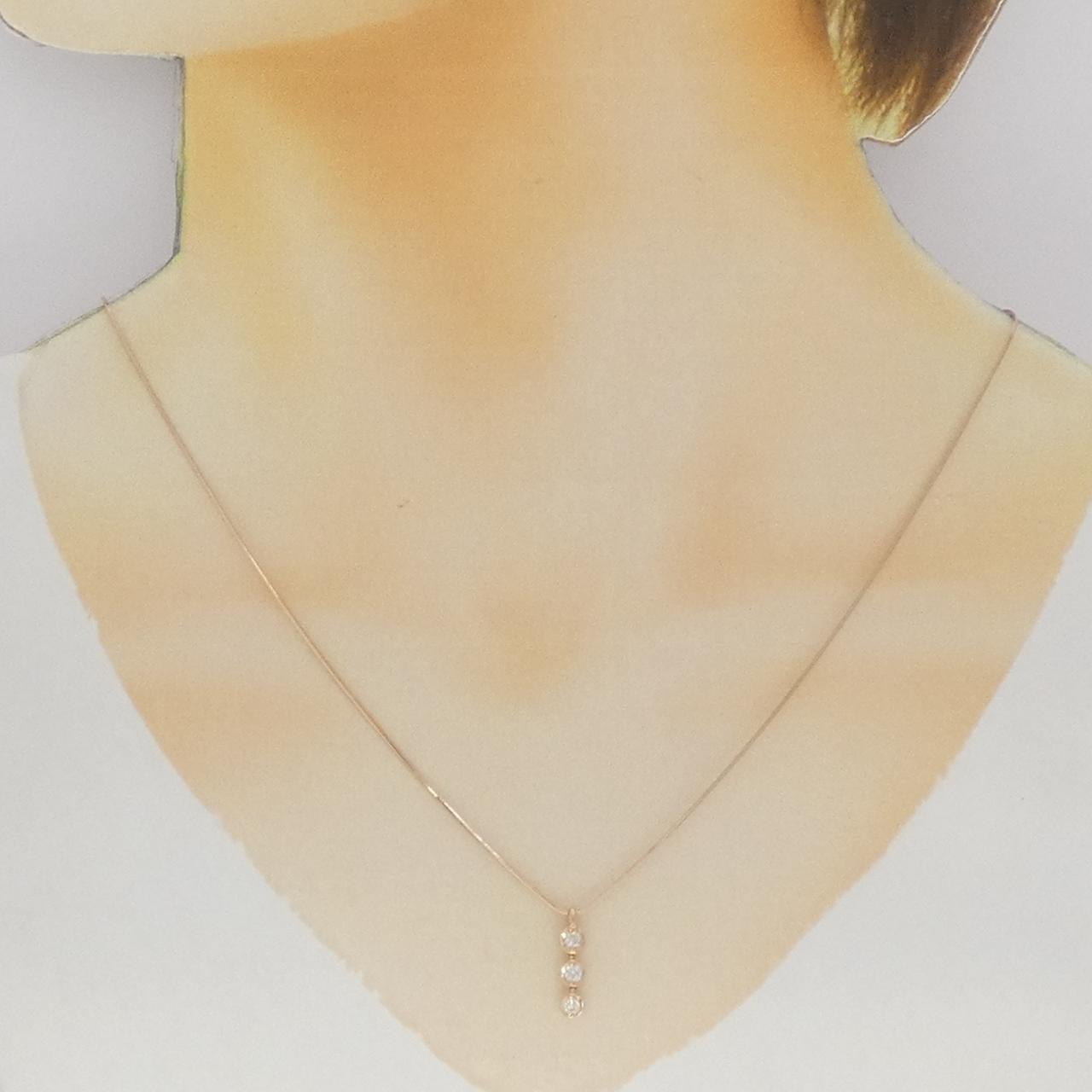 トリロジー ダイヤモンド ネックレス 0.15CT