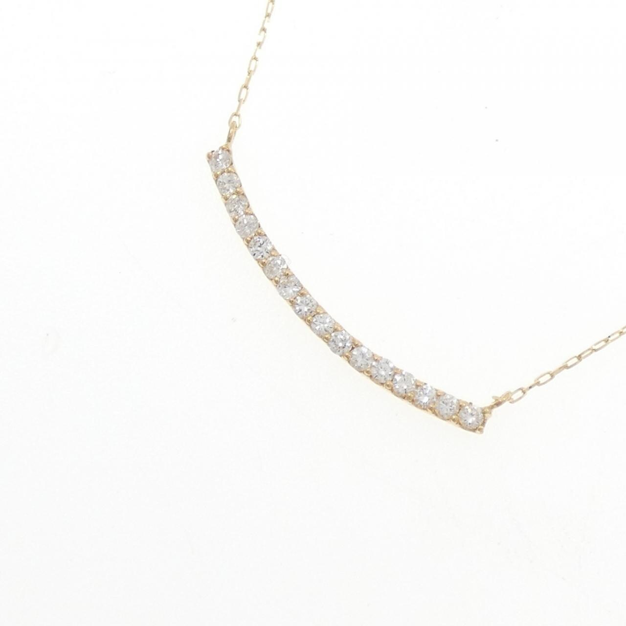 【リメイク】K18YG ダイヤモンド ネックレス 0.20CT