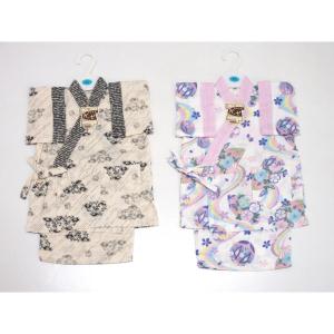 【未使用品】子供　ガーゼ甚平　２枚セット　８０ｃｍ