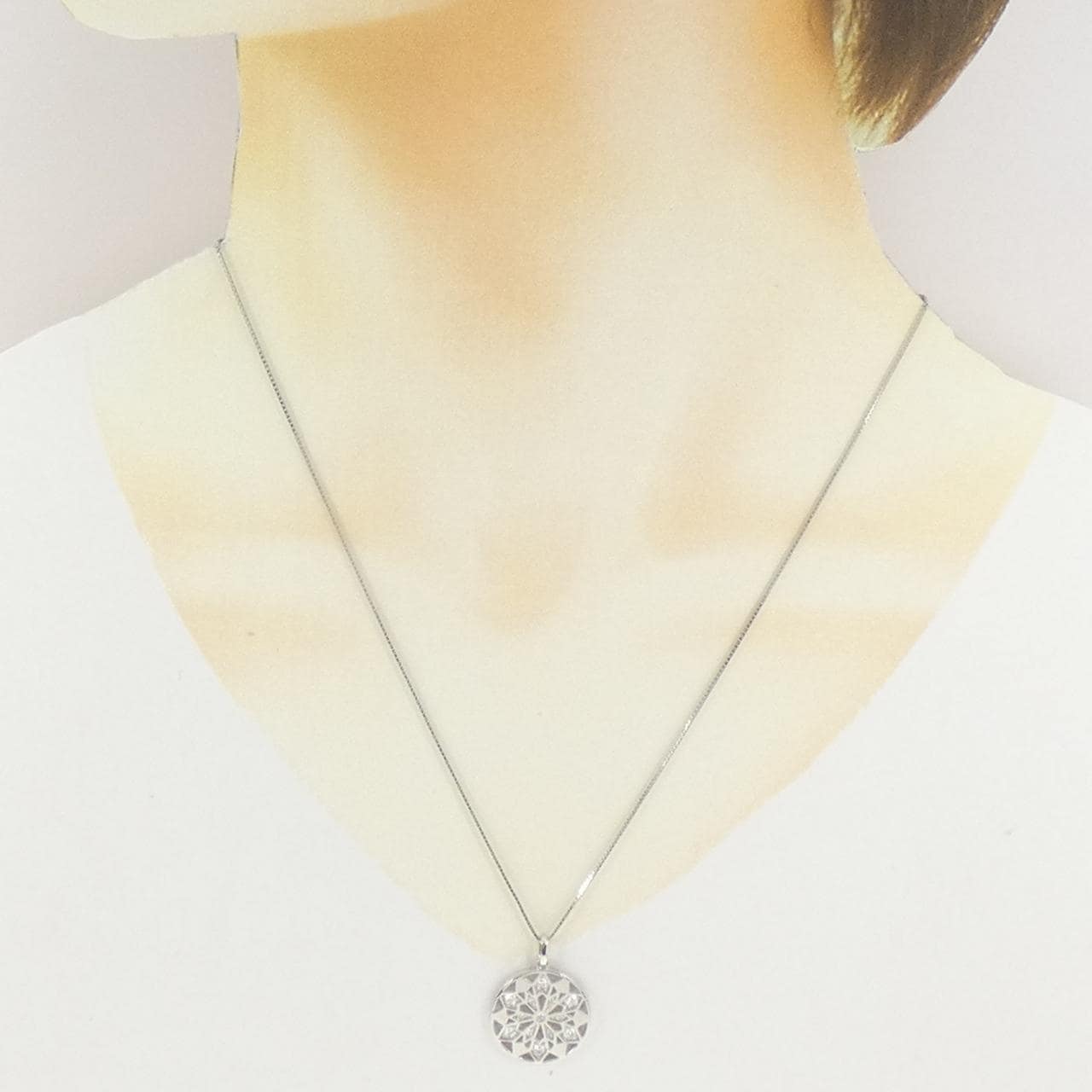 PT900/PT850 ダイヤモンド ネックレス 0.25CT
