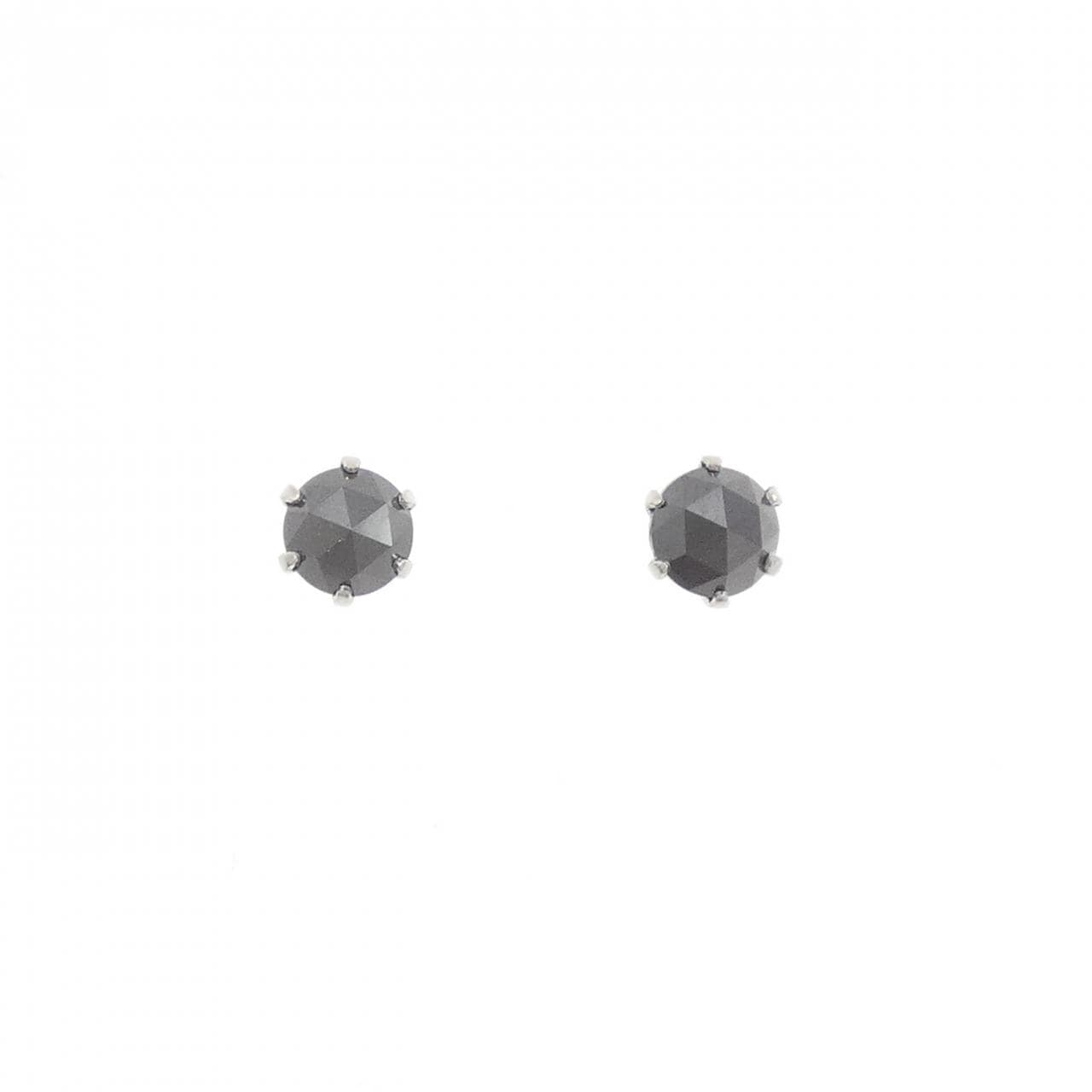 PT900 Solitaire Diamond Earrings 1.0CT