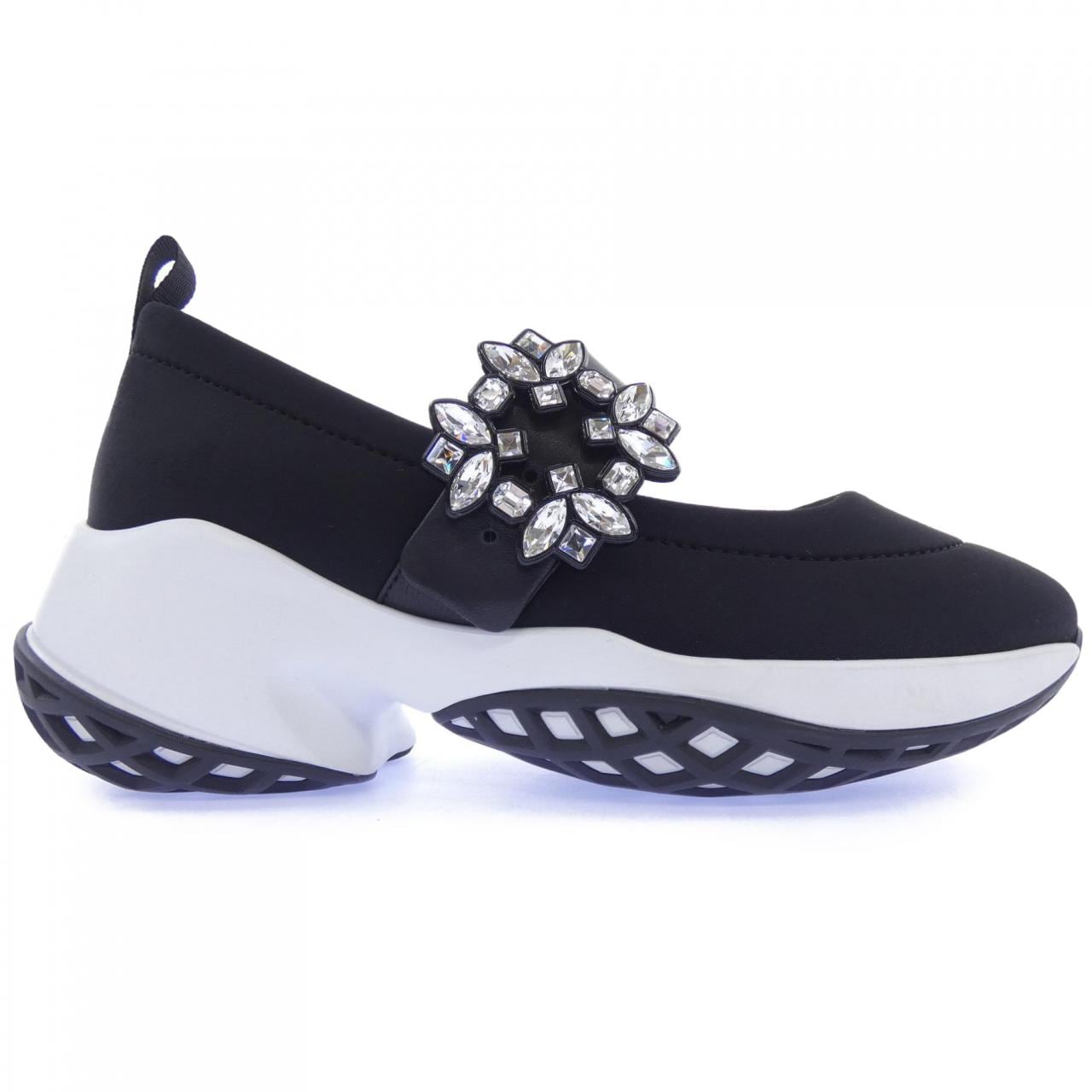 ロジェヴィヴィエ ROGER VIVIER ストラスバックル ヴィヴィ ラン バレリーナ スニーカー