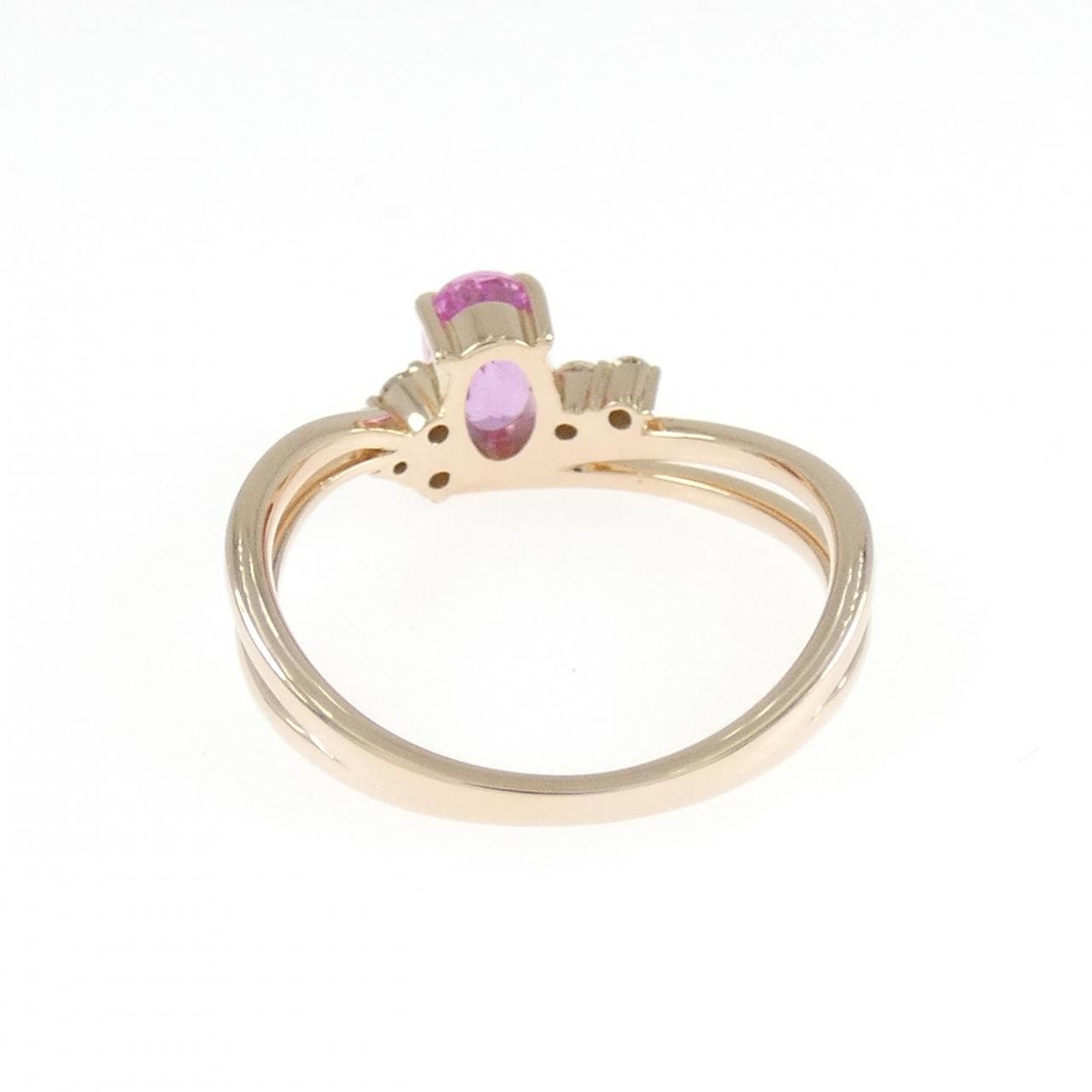 K18PG サファイヤ リング 0.65CT