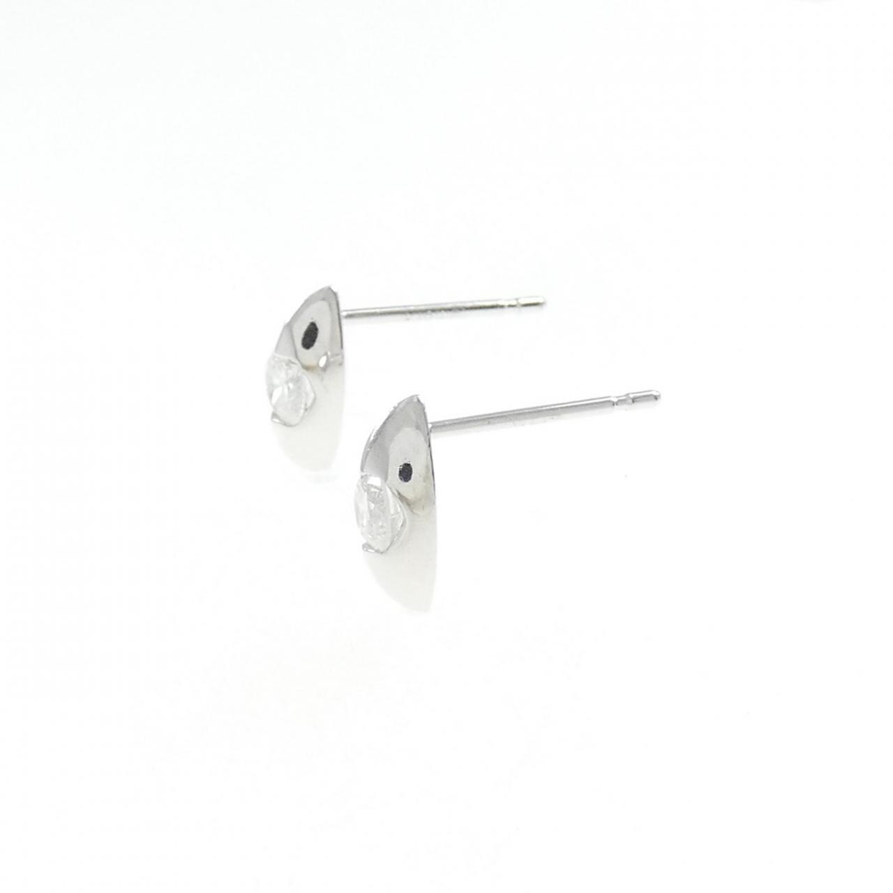 K18WG ダイヤモンド ピアス 0.32CT