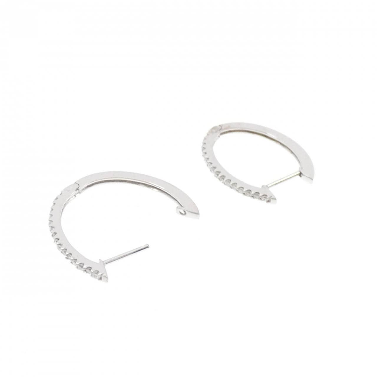 K18WG ダイヤモンド ピアス 0.32CT