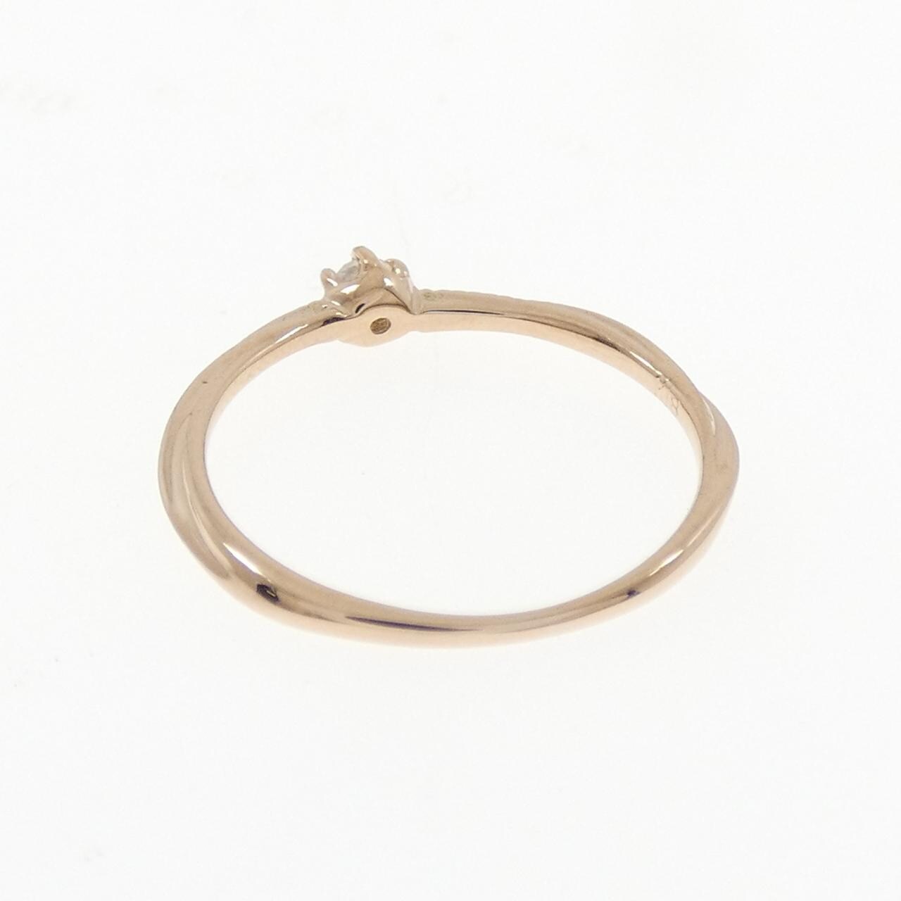 K18PG ダイヤモンド ピンキー リング 0.05CT