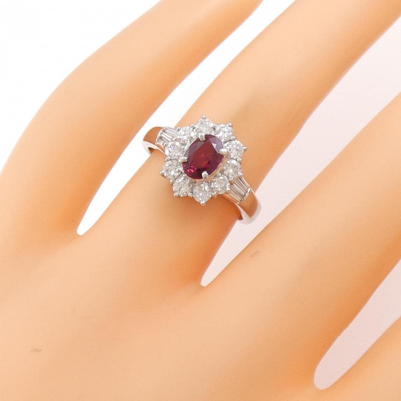 PT ルビー リング 0.77CT