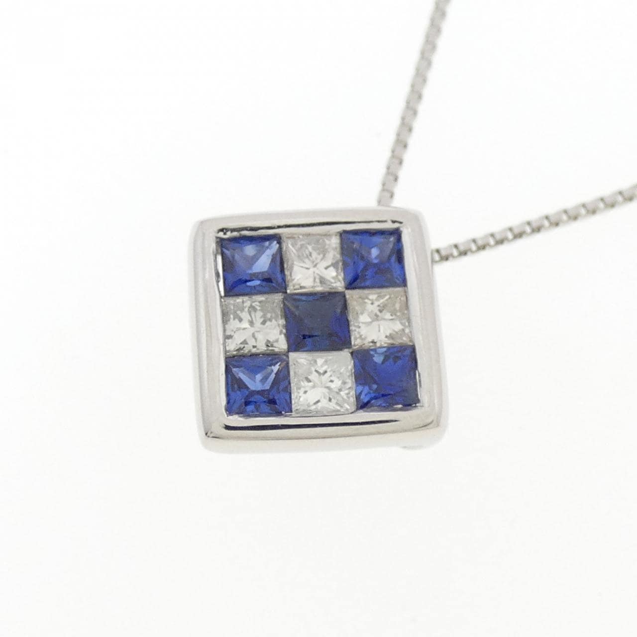 PT900/PT850 サファイヤ ネックレス 0.40CT