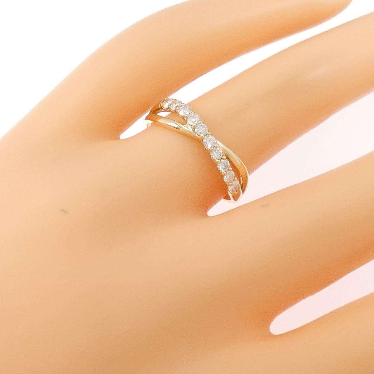 【リメイク】K18YG ダイヤモンド リング 0.30CT