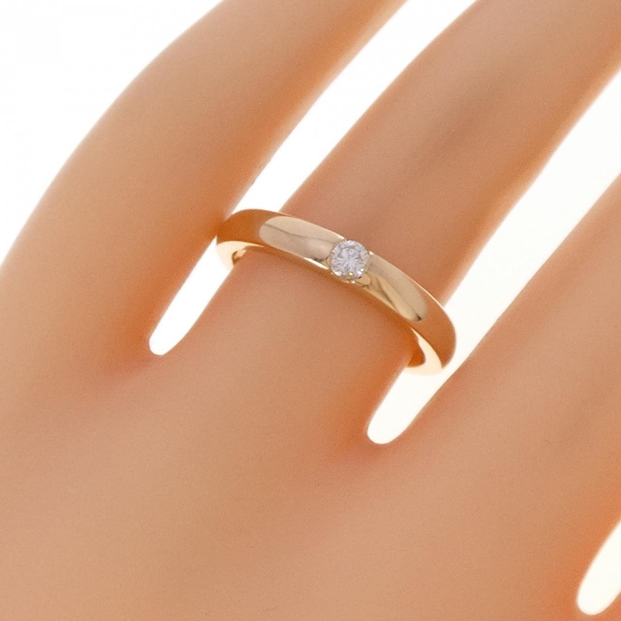 K18PG ダイヤモンド リング 0.10CT