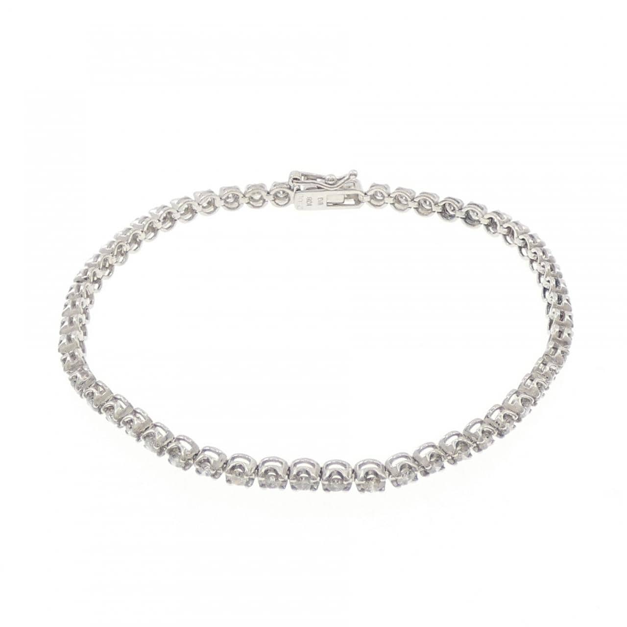 K18WG ダイヤモンド ブレスレット 2.00CT