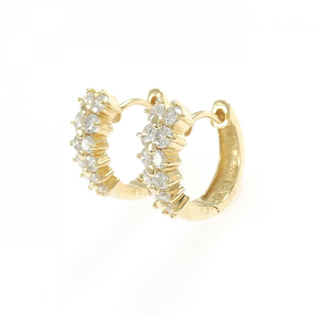 K18YG ダイヤモンド ピアス 0.70CT