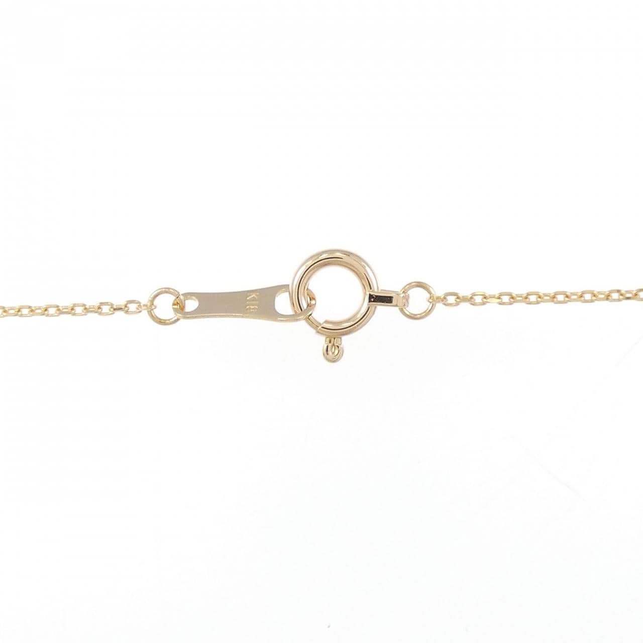 K18PG ソリティア ダイヤモンド ネックレス 0.30CT