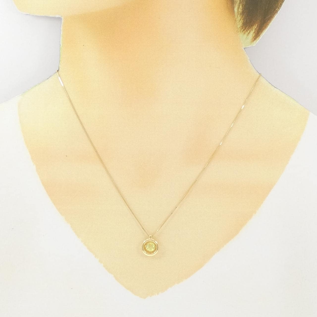 K18YG スフェーン ネックレス 0.52CT