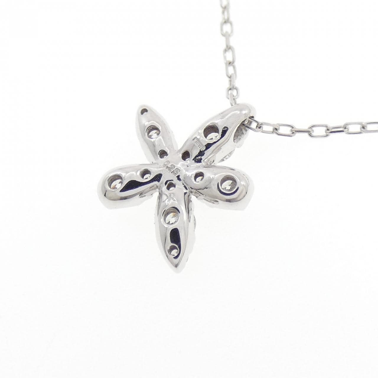 K18WG ダイヤモンド ネックレス 0.25CT