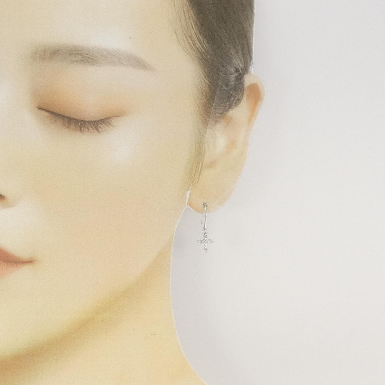 STAR JEWELRY十字架钻石耳环 0.16 克拉