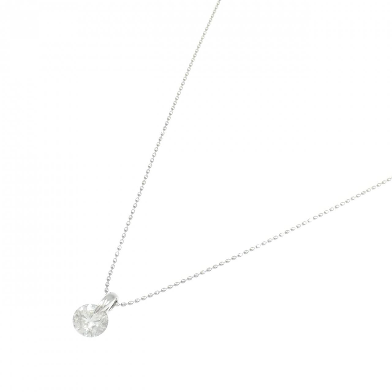 PT900/PT850 ソリティア ダイヤモンド ネックレス 0.784CT