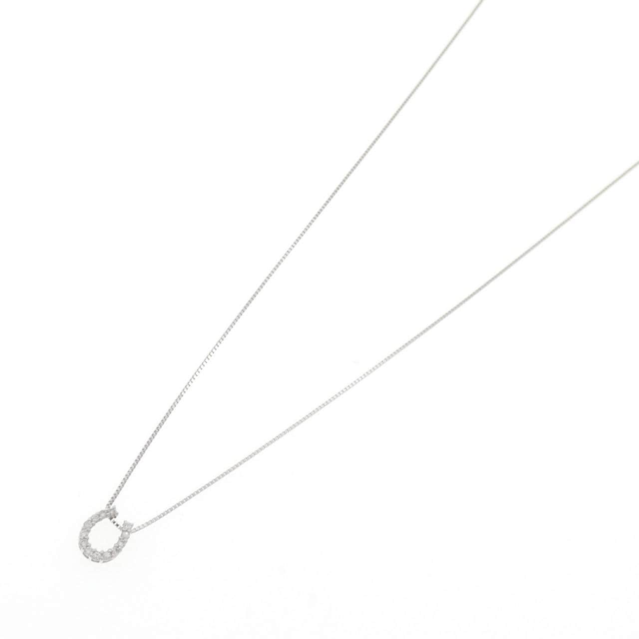 PT900/PT850 ホースシュー ダイヤモンド ネックレス 0.15CT