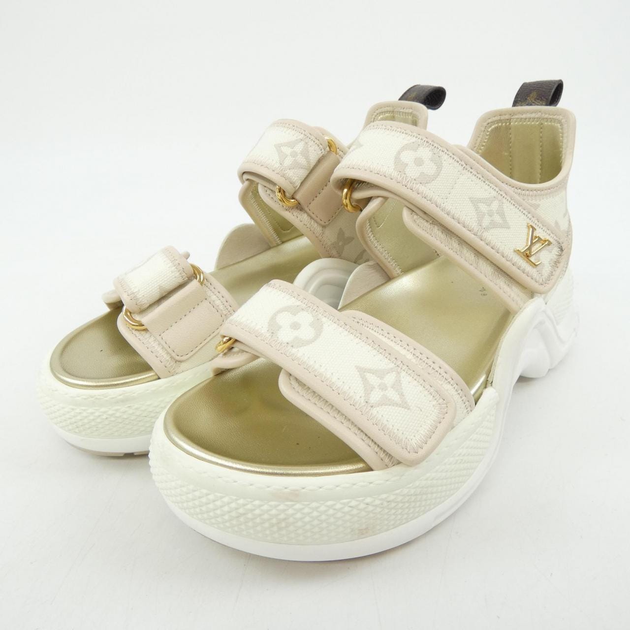 ルイヴィトン LOUIS VUITTON モノグラムデニム LVアークライトライン サンダル