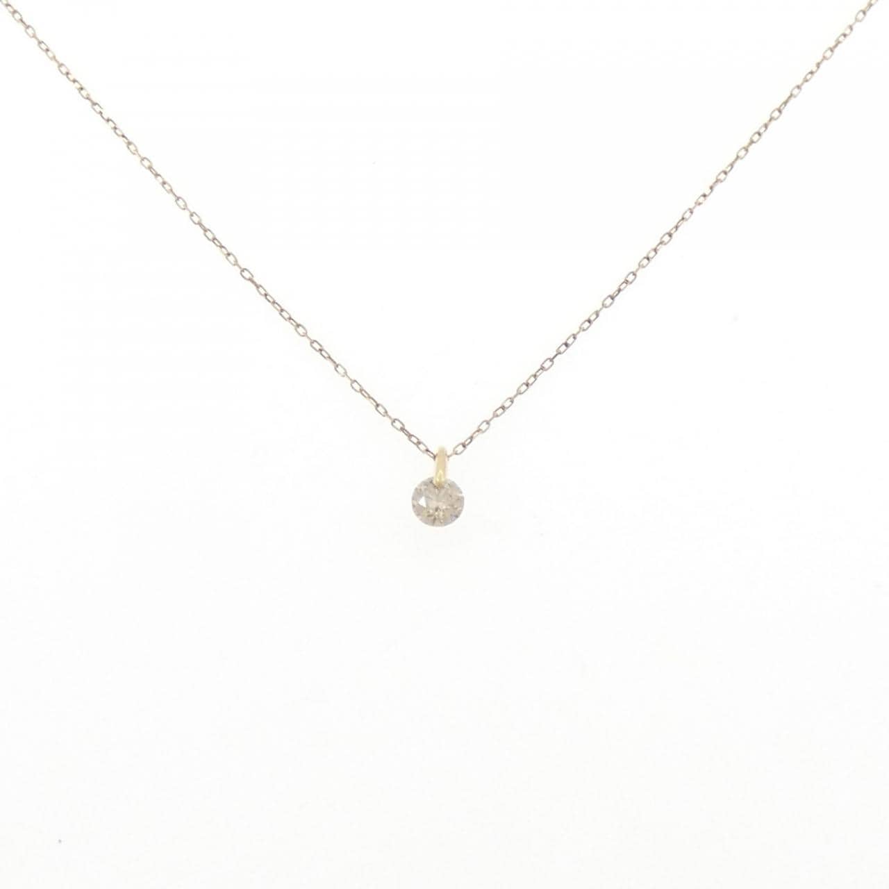 K18YG/K10YG ダイヤモンド ネックレス 0.20CT