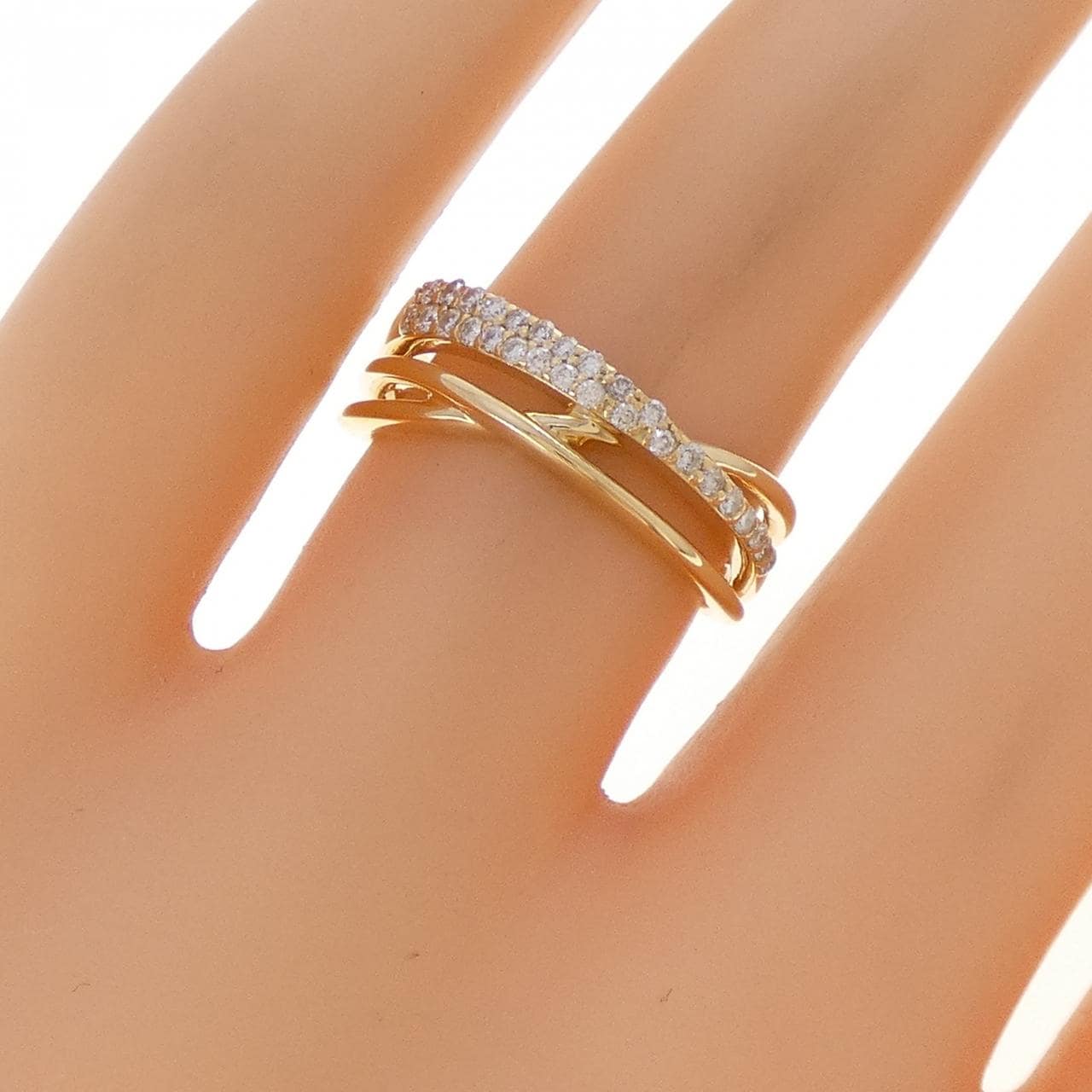 K18YG ダイヤモンド リング 0.17CT