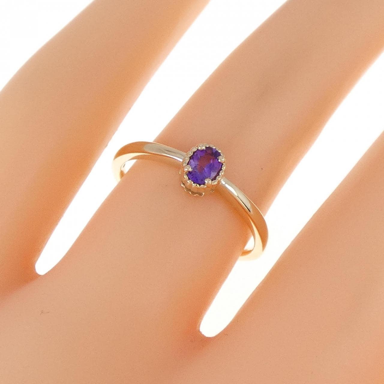 K10YG紫水晶戒指