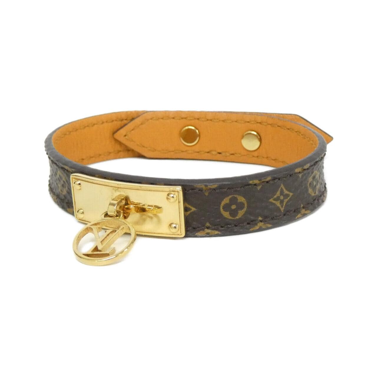 ルイヴィトン モノグラム ブラスレ ロゴマニア 17cm M4150F ブレスレット