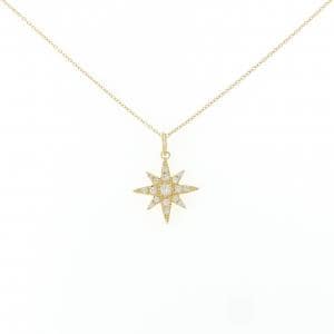 K18YG スター ダイヤモンド ネックレス 0.19CT