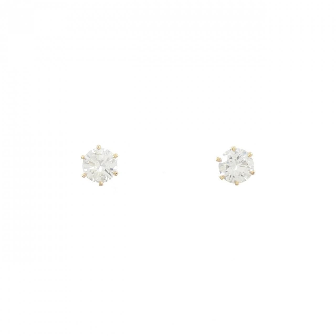 [再加工款] K18YG/ST鑽石耳環 0.207CT 0.212CT G VS2 品質好