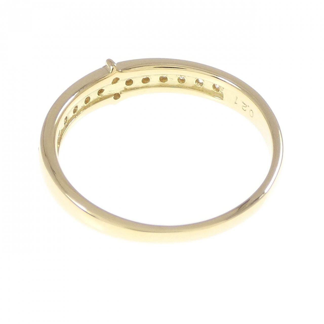K18YG ダイヤモンド リング 0.21CT
