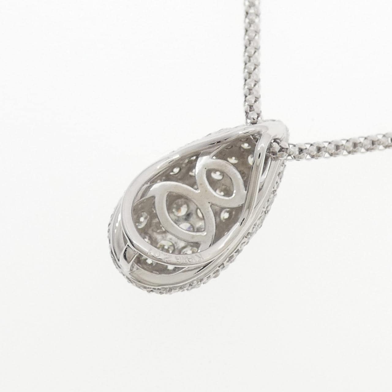 K18WG Pave Diamond Necklace 2.01CT