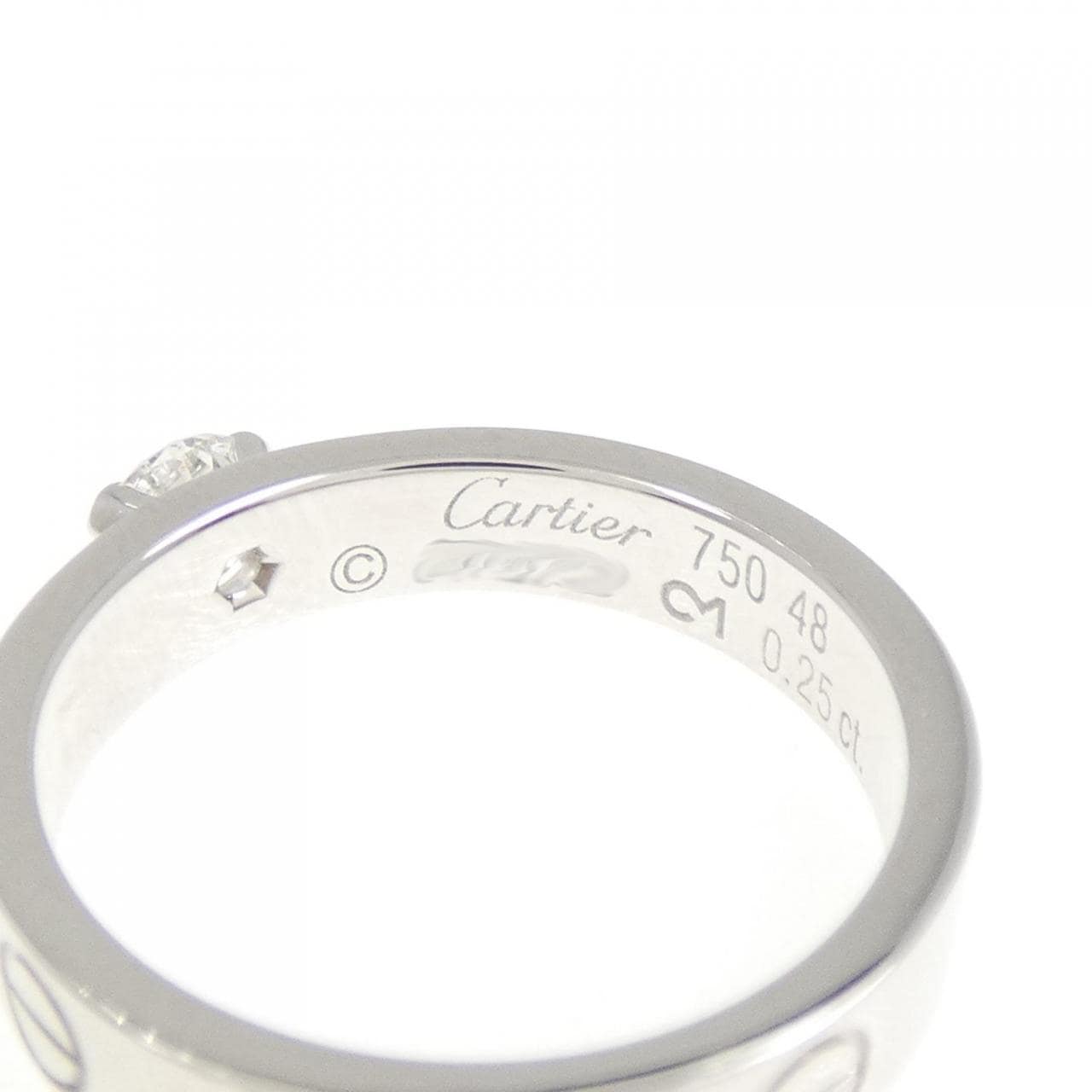 カルティエ ミニラブリング ソリテール リング 0.25CT