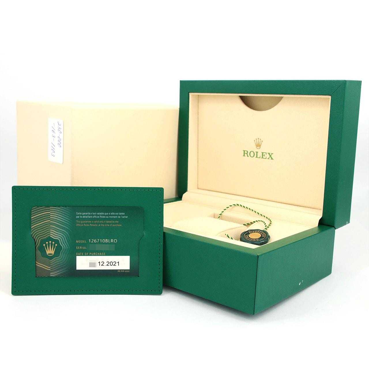 ロレックス GMTマスターⅡ 126710BLRO･3 SS 自動巻 ランダム番