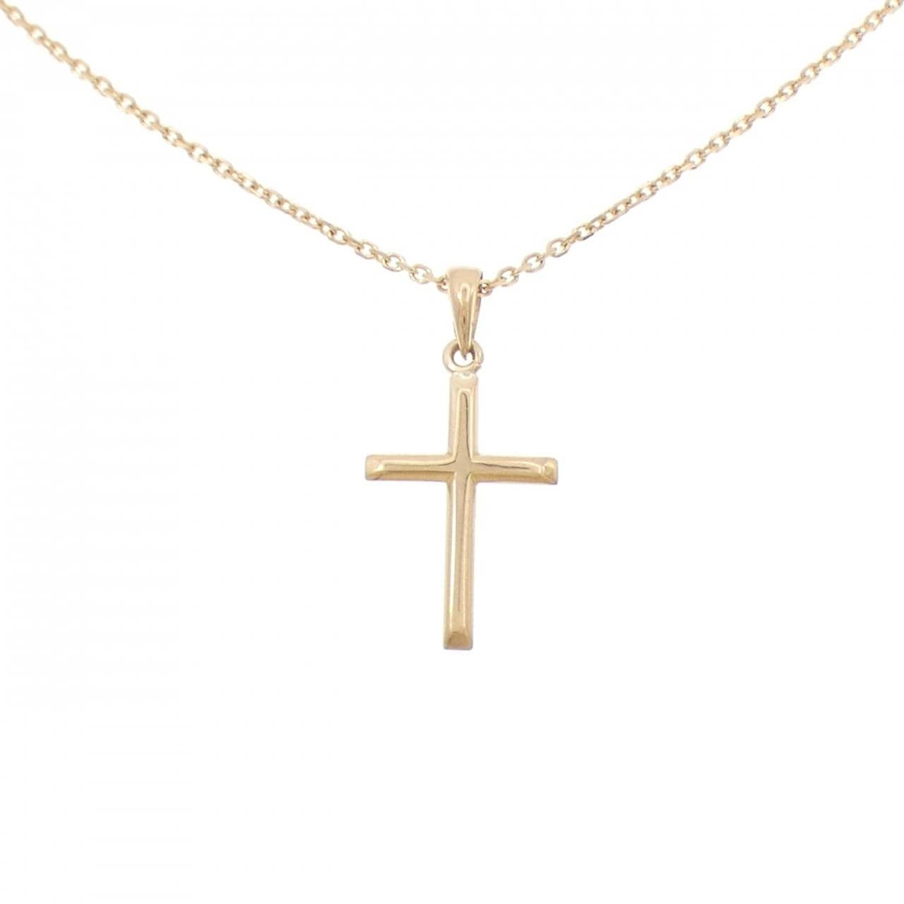 K18YG クロス ネックレス