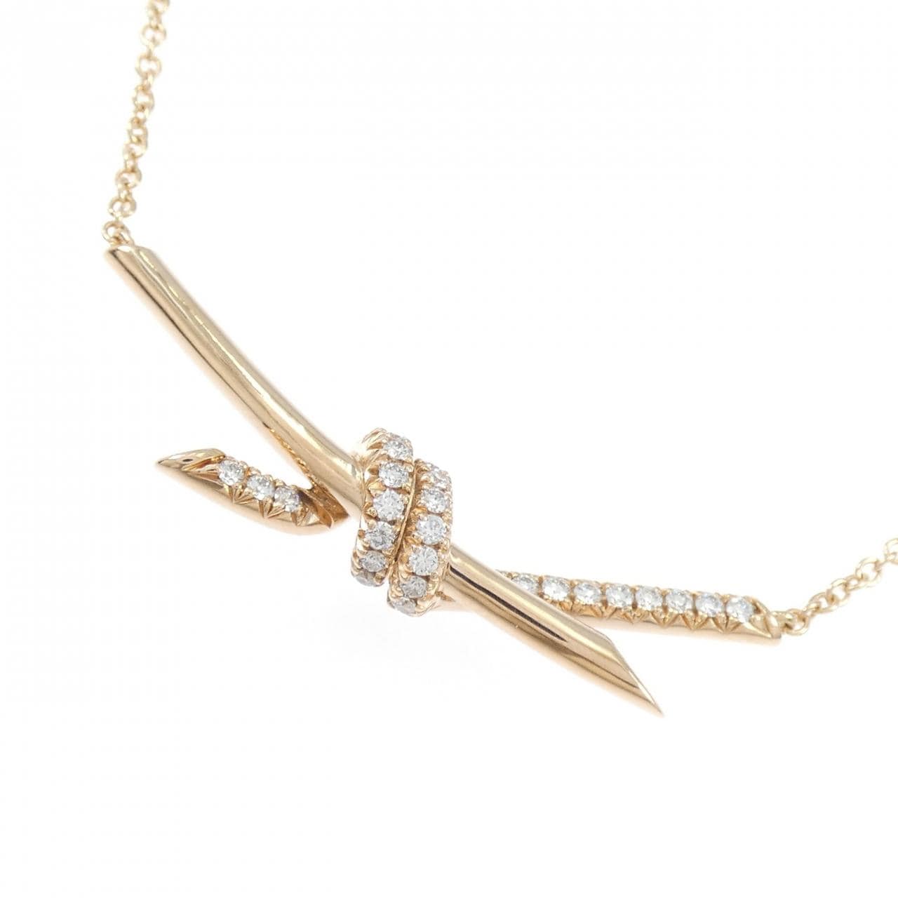 ティファニー ノット ネックレス 0.25CT