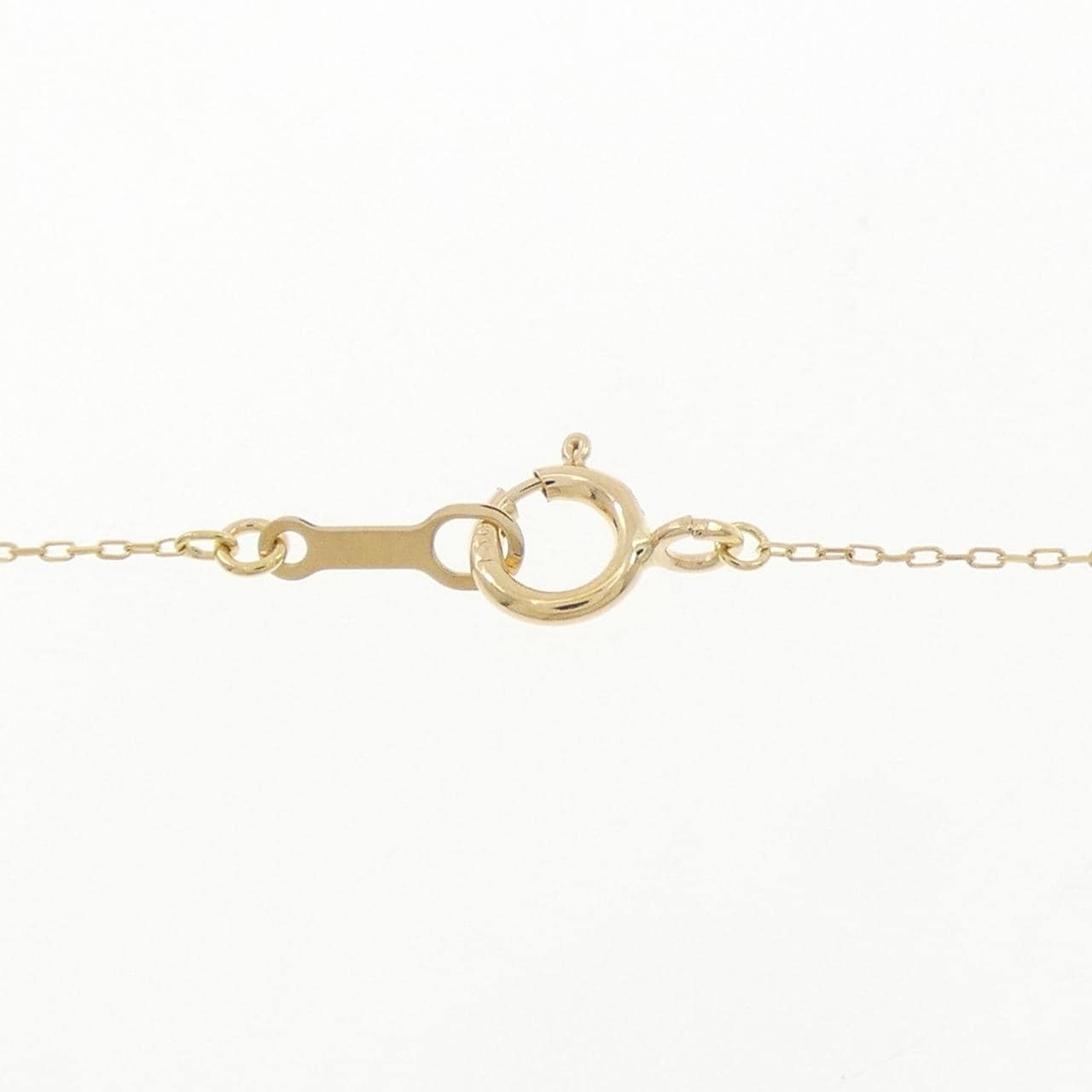 K18YG ソリティア ダイヤモンド ネックレス 0.10CT