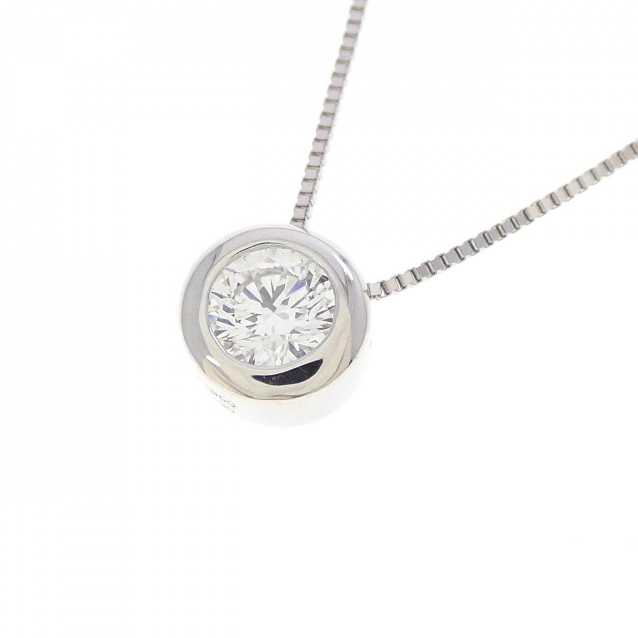 PT950 ダイヤモンド ネックレス 0.30CT D VS2 3EXT