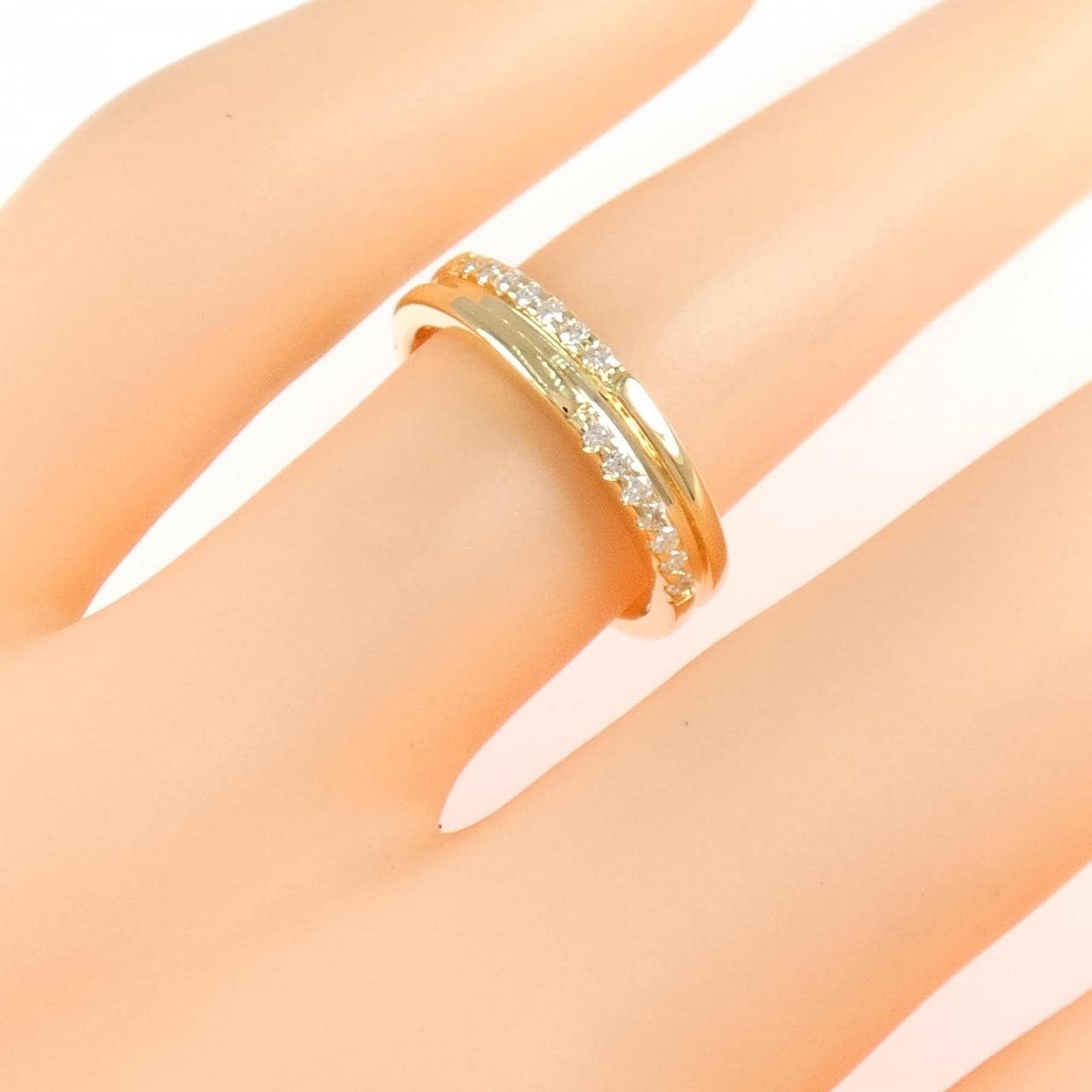 K18YG ダイヤモンド リング 0.11CT