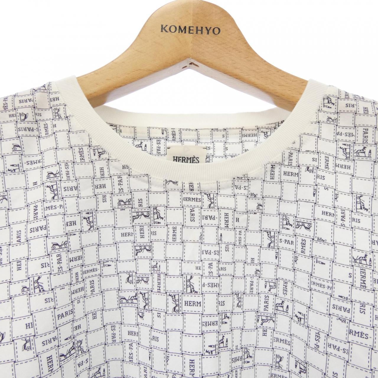 エルメス HERMES BOLDUC AU CARRE ボルデュックチェック 5E4645DK Tシャツ
