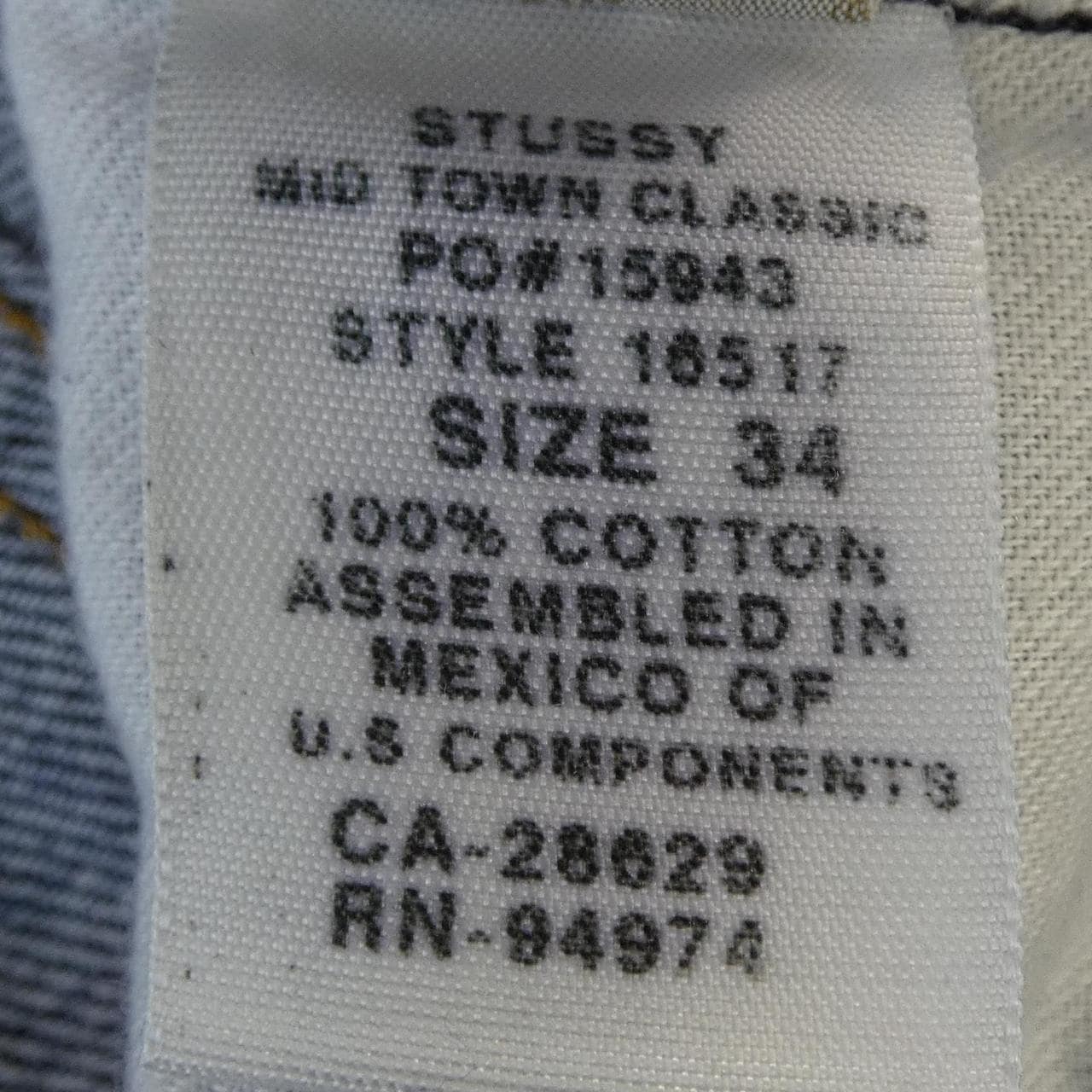 ステューシー STUSSY 16517 ジーンズ