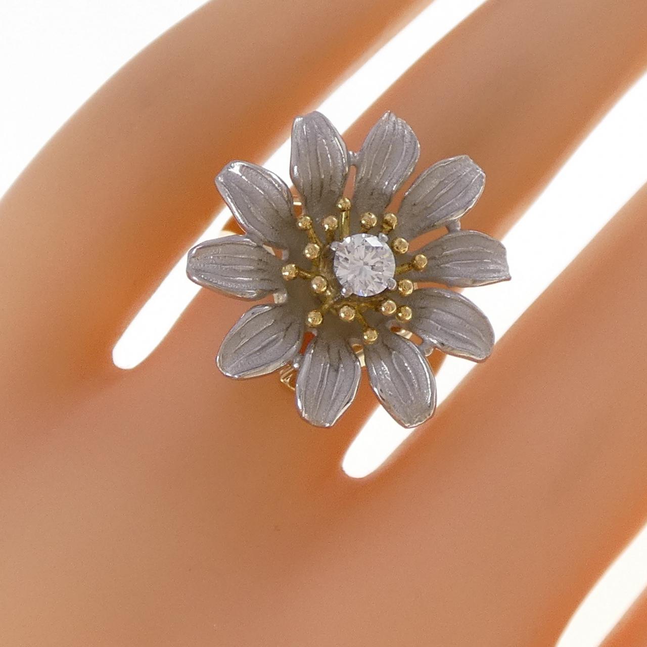 アズ タイム フラワー ダイヤモンド リング