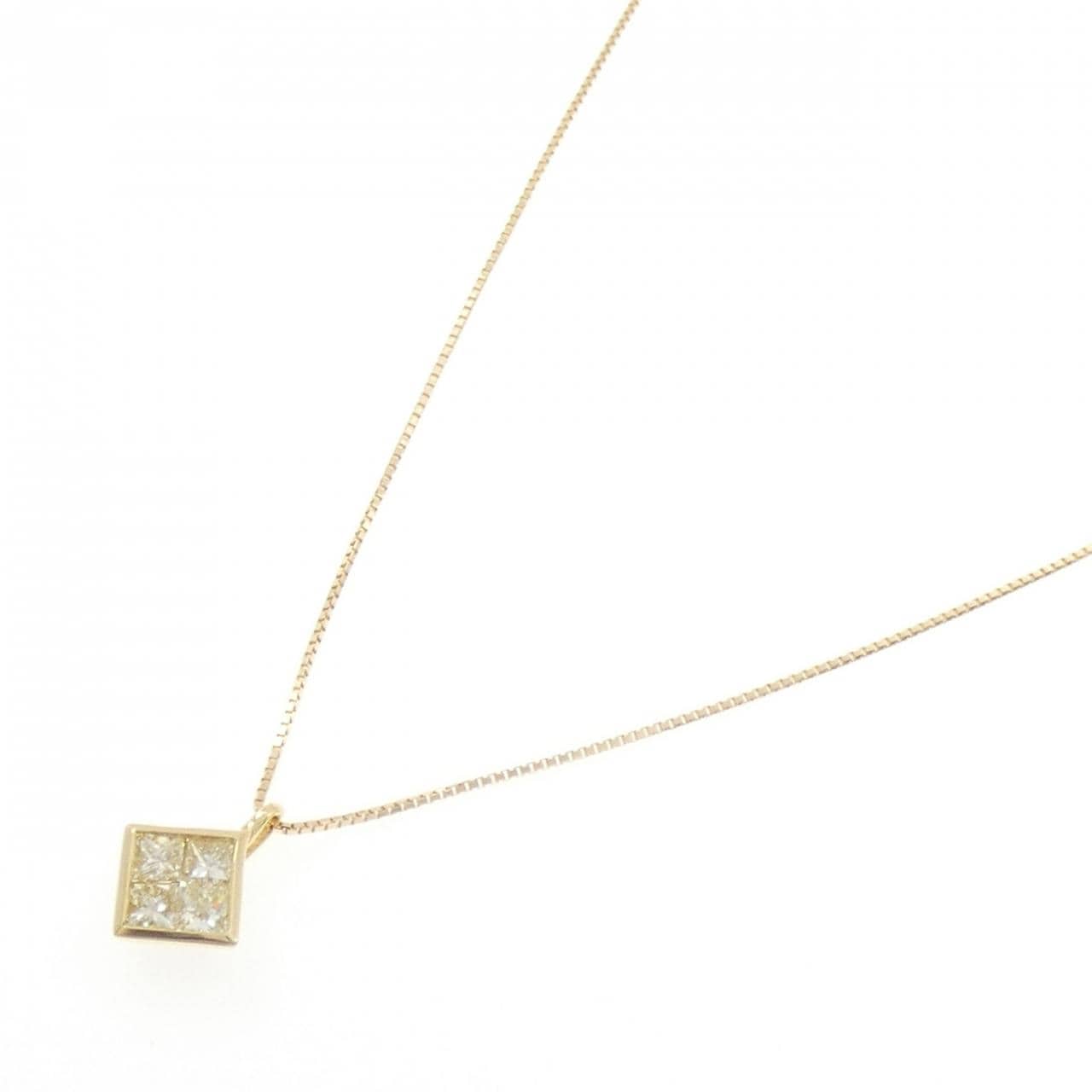 K18YG ダイヤモンド ネックレス 0.70CT