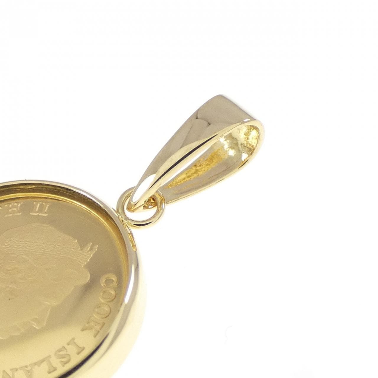 K18YG コイン ペンダント